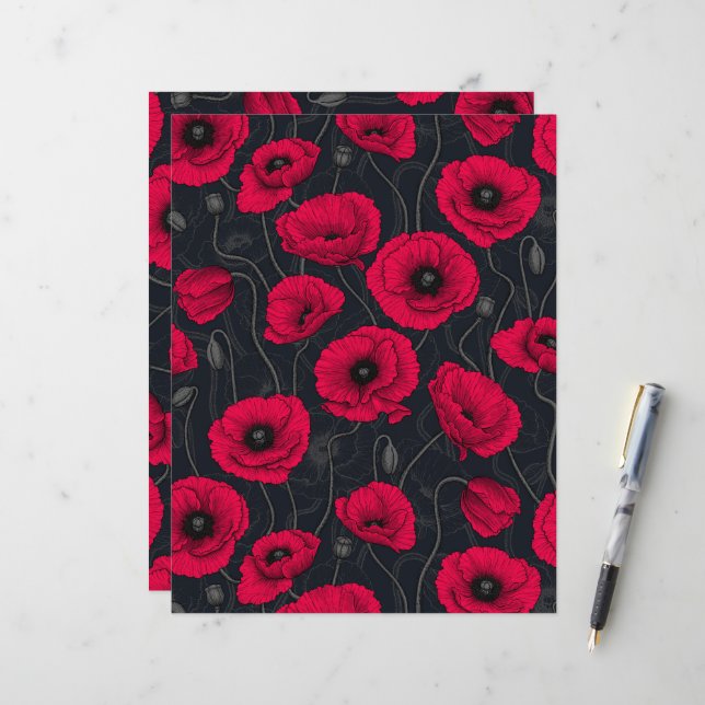 Poppies vermelhos (Frente/Verso In Situ)