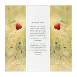 Poppies Vermelhos, Poema Dos Campos Da Flandres