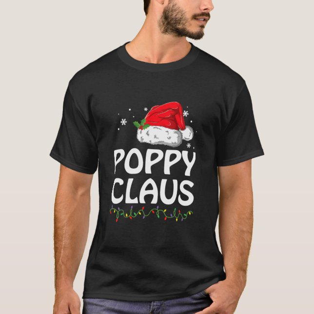 Poppy Claus Camisa Natal Família Pajama (Frente)