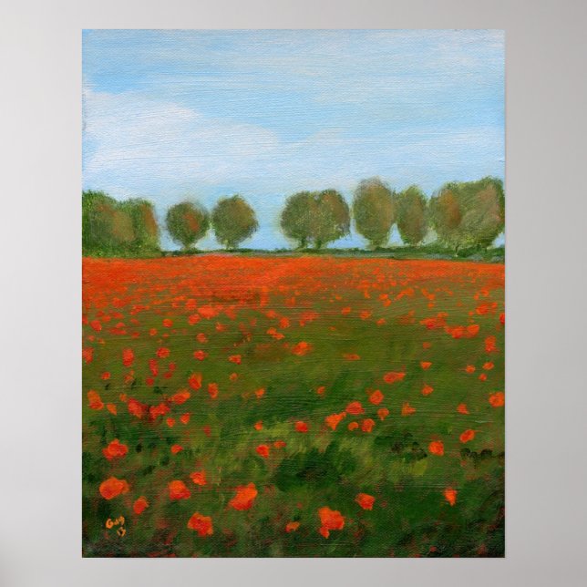 Poppy Fields Poster (Frente)