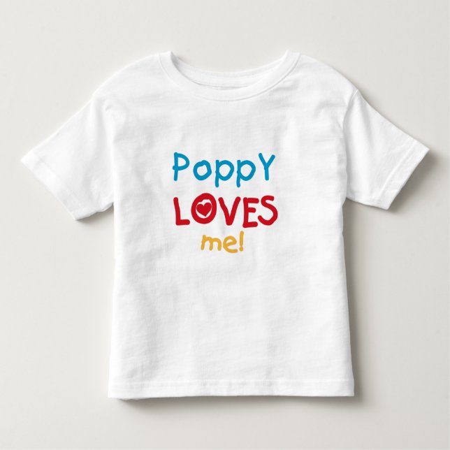 Poppy me ama t-shirts e presentes (Frente)