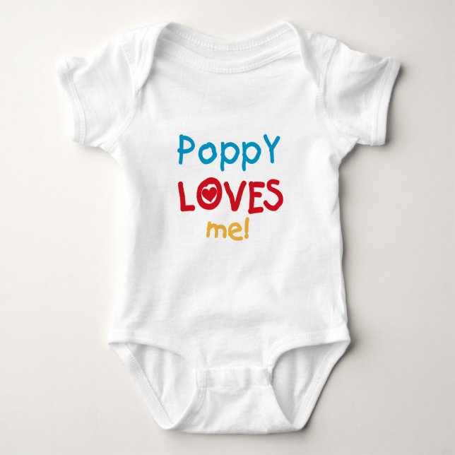 Poppy me ama t-shirts e presentes (Frente)