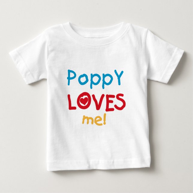 Poppy me ama t-shirts e presentes (Frente)