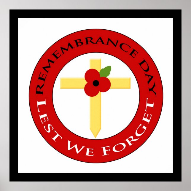 Poppy na cruz - Poster (Frente)