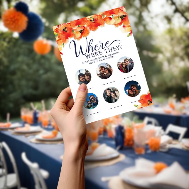 Poppy Onde Eles Estavam No Jogo Da Festa Chá de ca (Poppy Where Were They Wedding Shower Party Game)