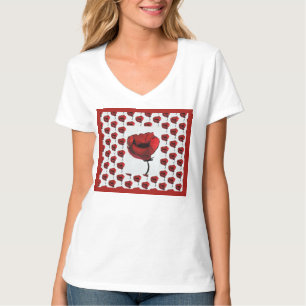 Poppyfest Bonito Pópias Vermelhas T-Shirt