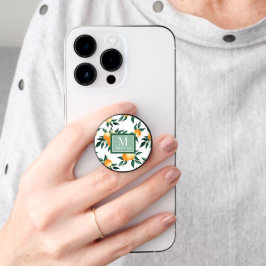 PopSocket de Monograma com Nome e Aquarela de Lara