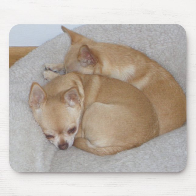 Por cães de filhote de cachorro bonitos Mousepad (Frente)