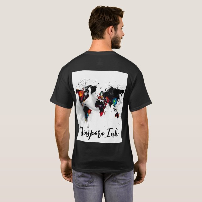 Por Camiseta Diaspora Ink (Parte Traseira Completa)