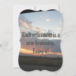 pôr do convite de festas de aposentação