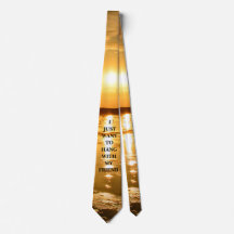 PÔR DO SOL com Lema - Gravata