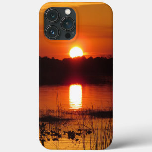 Por do sol com reflexão
