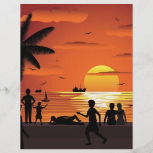 por do sol de observação