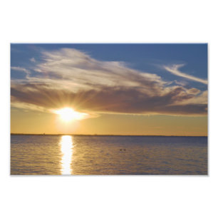 POR DO SOL DOS GRANDES LAGOS. FOTO