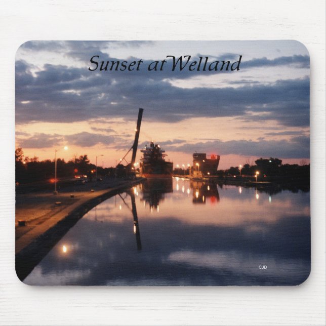Pôr do sol em Welland Mousepad (Frente)