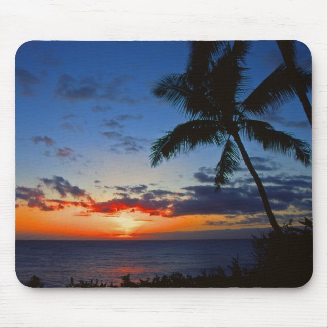 Por do sol havaiano Mousepad (Frente)