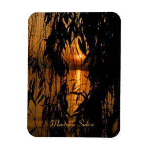 Pôr do sol Montreux Suíça Flexi íman