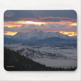Por do sol Mousepad da montanha de Colorado