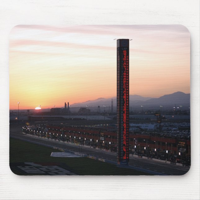 Por do sol Mousepad de NASCAR (Frente)