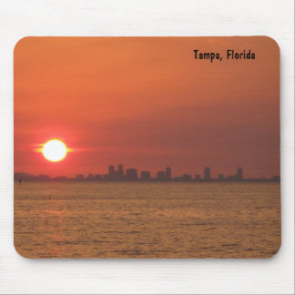 Por do sol Mousepad de Tampa, Florida