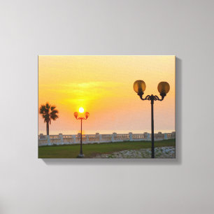 Pôr do sol nº 4, Impressão em tela da série Pôr do