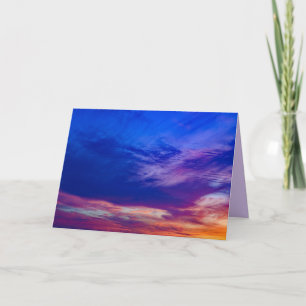 pôr do sol na praia 3 cartão de saudação