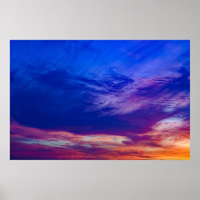 pôr do sol na praia 3 poster (Frente)