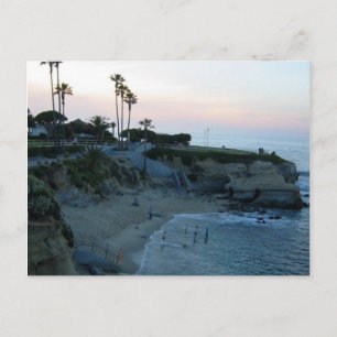 Pôr do Sol na Praia de La Jolla Cartão Postal Pers