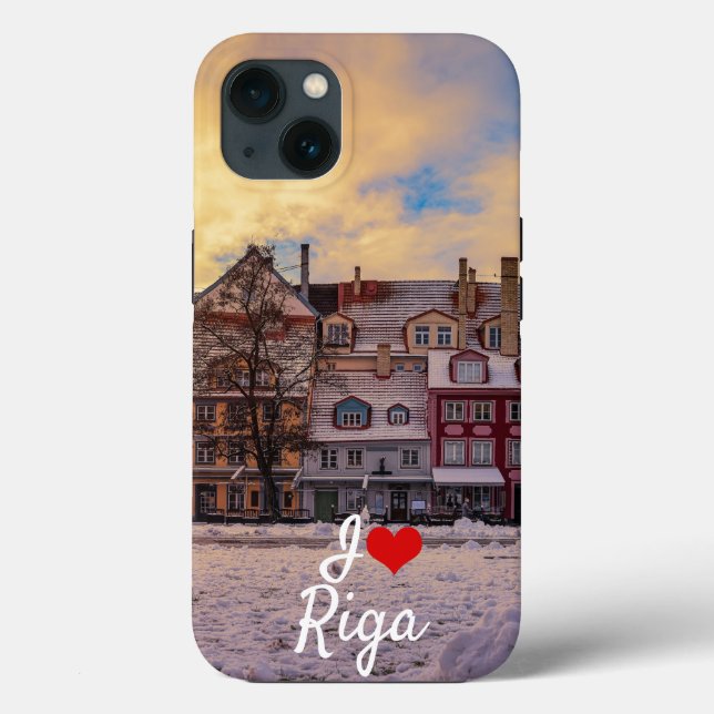 Pôr do sol na rua em Riga (Verso)