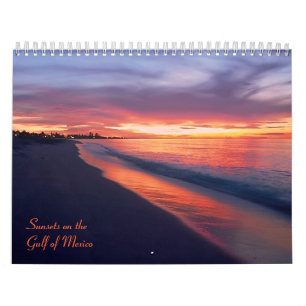 Pôr do sol no calendário do Golfo do México 2013