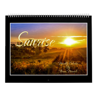 Pôr do Sol no Calendário Mensal por Thomas Minutol