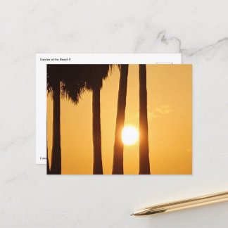Pôr do sol no cartão postal Beach II