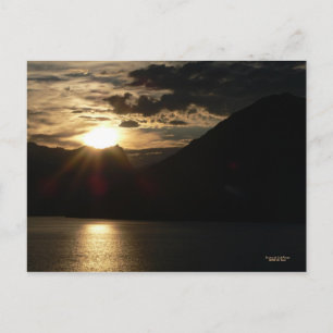 Pôr do sol no cartão postal de passagem do Dentr