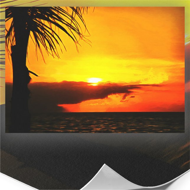 Pôr do sol no Malecon 2441 Impressão artística (Criador carregado)
