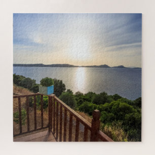 Pôr do sol no Mar Mediterrâneo Quebra-cabeça