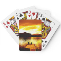 Pôr do Sol no Pier - Baralho de Cartas