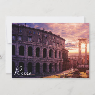 Pôr do sol sobre Roma Coliseu em Roma