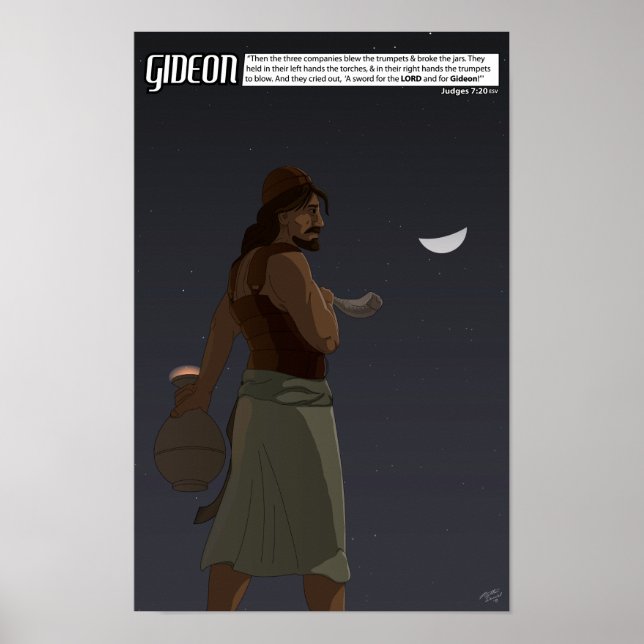 Por Faith Series - Gideon Poster de 11" x 17" (Frente)