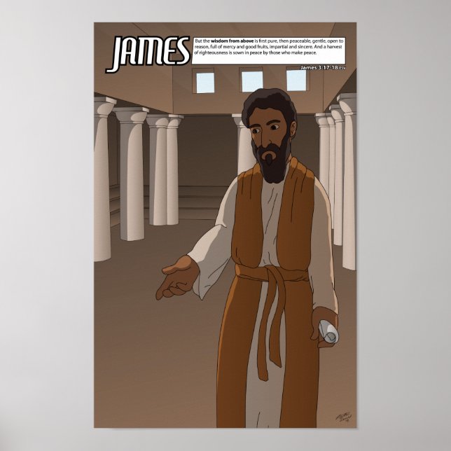 Por Faith Series - James Poster de 11" x 17" (Frente)