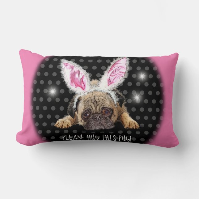 Por favor, abraça esta almofada lombar. (Frente)