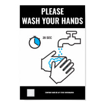 Por favor, Lave as mãos Poster