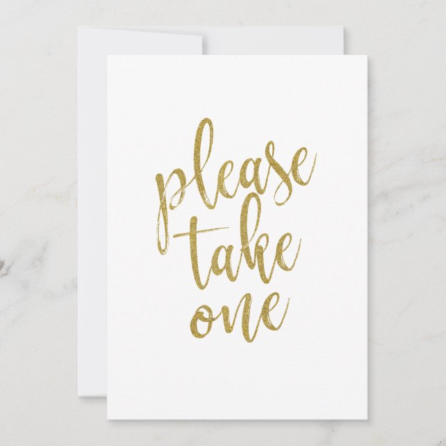 Por Favor, Leve Um Sinal de Casamento Acessível Do (Frente)