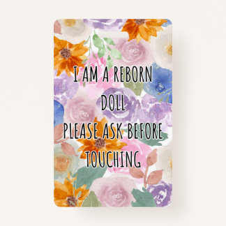 Por favor, não toque no Crachá da etiqueta do asse