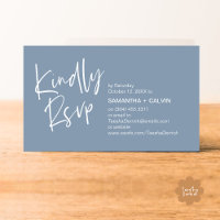 Por favor, responda Convite de Casamento Minimalis