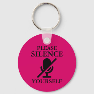 Por favor, Silencie-se Chaveiro