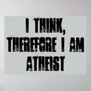 por isso, eu sou ateu, poster