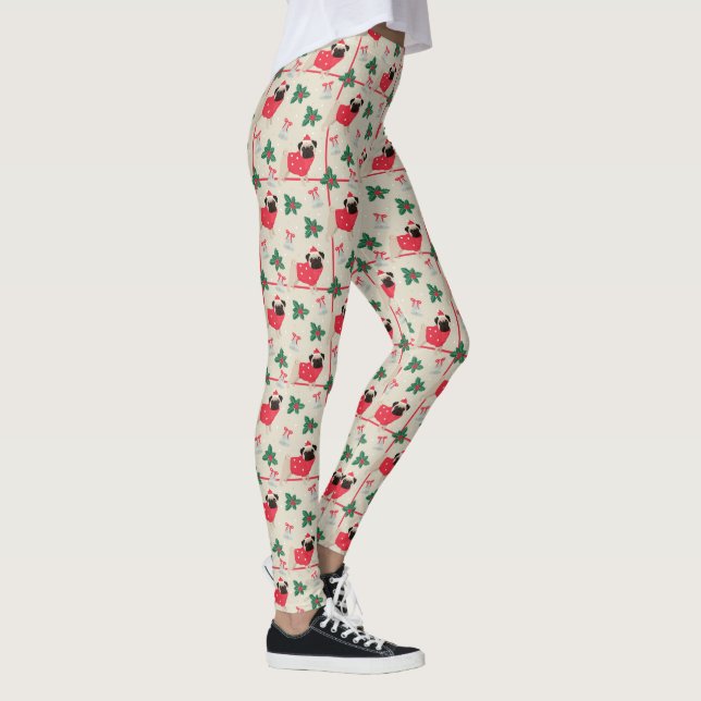 Pôr Leggings de Natal (Direita)