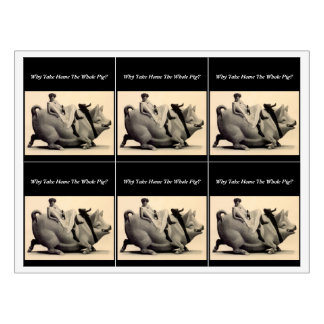 Por que levar o Porco inteiro para casa? Etiquetas