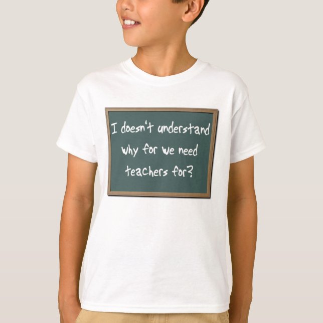 Por Que Professores Precisam de Camisetas Divertid (Frente)