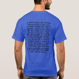 Por que um navio é chamado de Ela? Camiseta